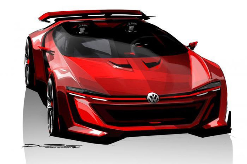 Illustration for article titled VW's Golf GTI Gran Turismo Vision Concept Is A Hot Hatch From 2050